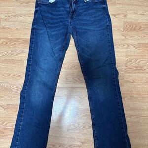 Classic Bootcut Jeans in Dark Blue